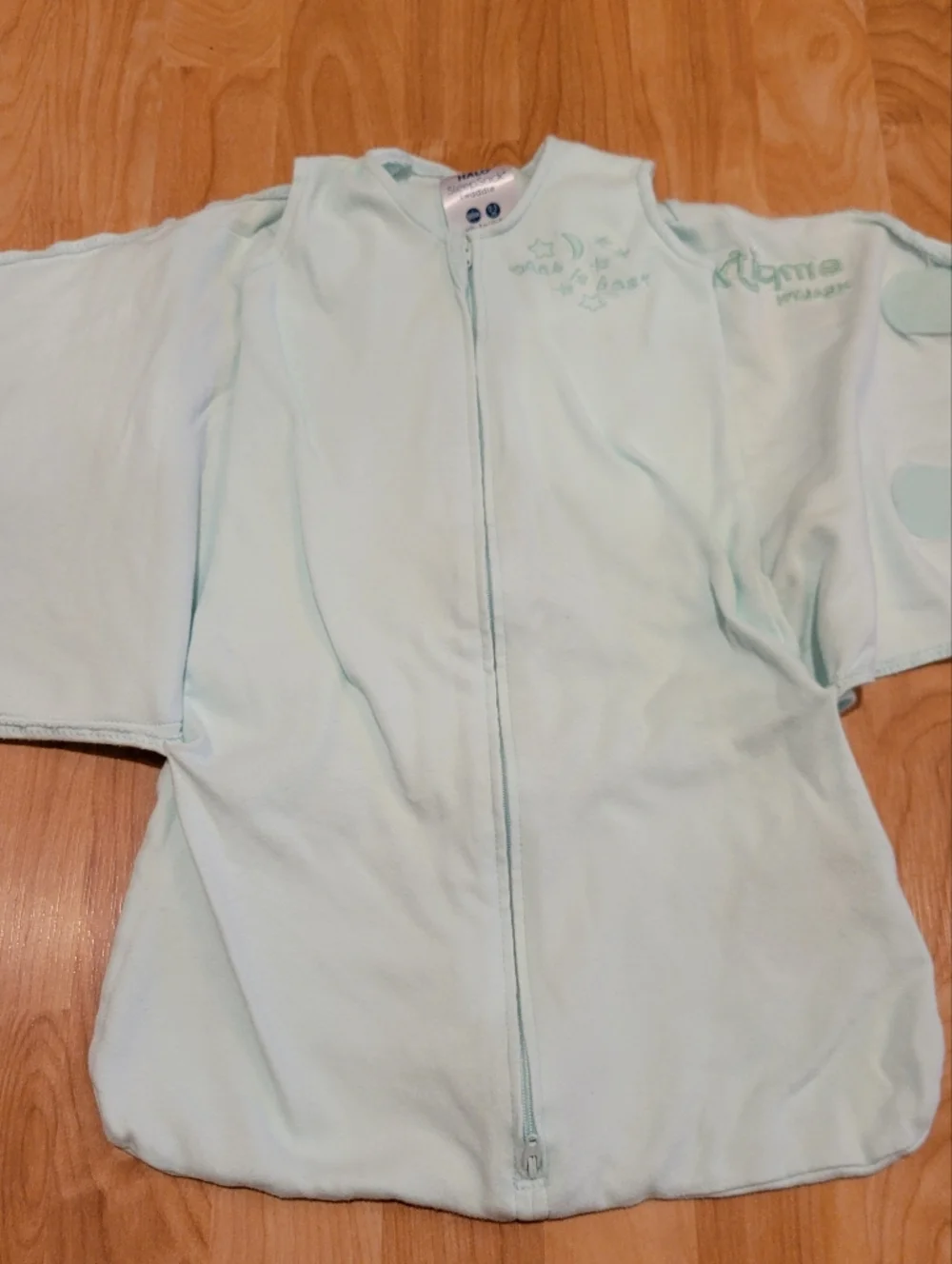HALO Sleepsack Swaddle 100% Cotton Mint Size Newborn 0-3 Months